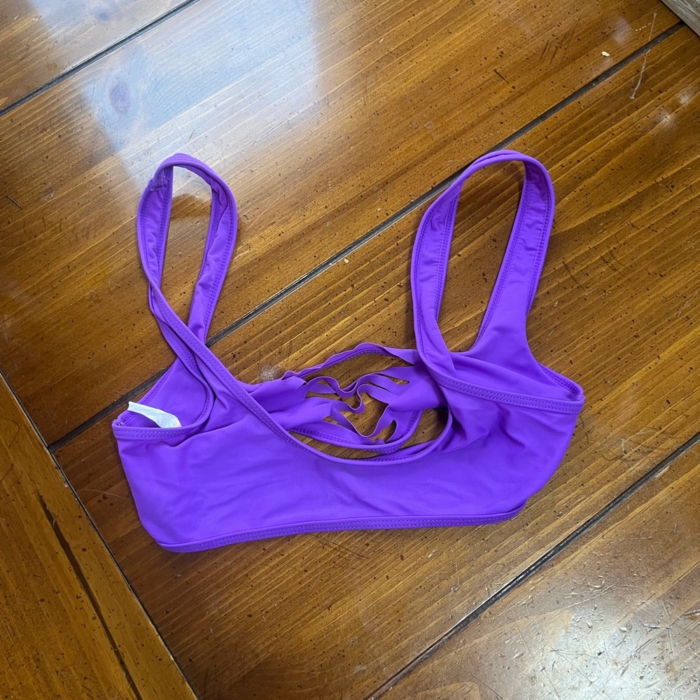 Boohoo Vibrant Purple Bikini Top